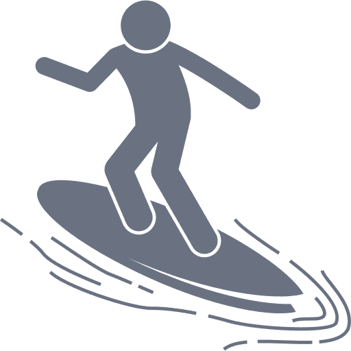 Surfing icon