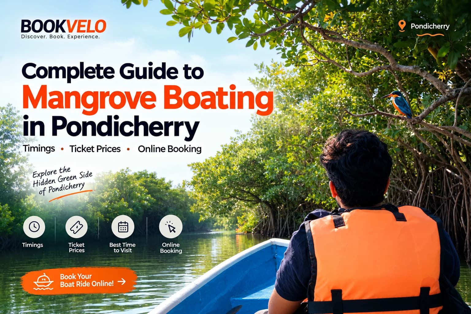 Complete Guide to Mangrove Boating in Pondicherry: Timings, Ticket Prices, & Online Booking